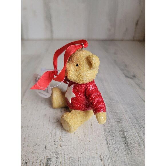 Macy's teddy bear NYC ornament ceramic star sweater - Picture 3 of 7